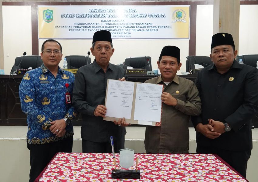 P-APBD 2026 Paluta Resmi Disahkan, Basri Harahap Janji Percepat Pelaksanaan Program