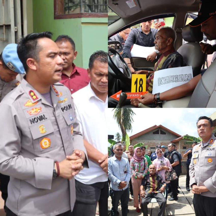 Kapolres AKBP Noval Desky Pimpin Pra Rekonstruksi Dugaan Penganiayaan, Versi Korban dan Terlapor Diuji