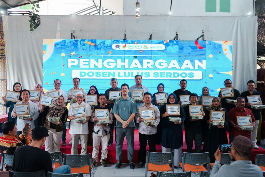 UNPAB Beri Voucher Jutaan Rupiah untuk 22 Dosen Lulus Sertifikasi, WR: Dorong Karier hingga Lektor Kepala