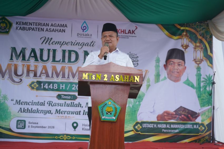 Wakil Bupati Asahan Pada Peringatan Maulid Nabi, Ajak Teladani Akhlak Rasulullah dan Perkuat Kepedulian Sosial