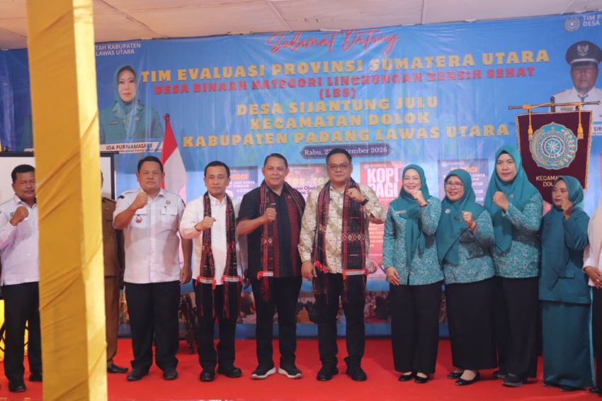 Masuk Enam Besar Sumut, Desa Sijantung Julu, Paluta Unjuk Program PHBS dan LBS