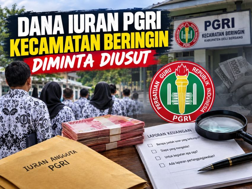 Dana Iuran PGRI kec Beringin Minta diusut. Shobul Ansori Siregar: Pengurus Harus Teansparan