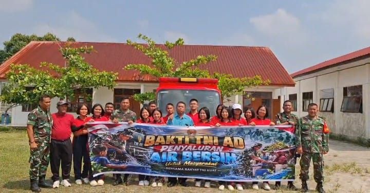 Bakti TNI AD, Kodim 0210/TU Salurkan Bantuan Air Bersih Secara Serentak