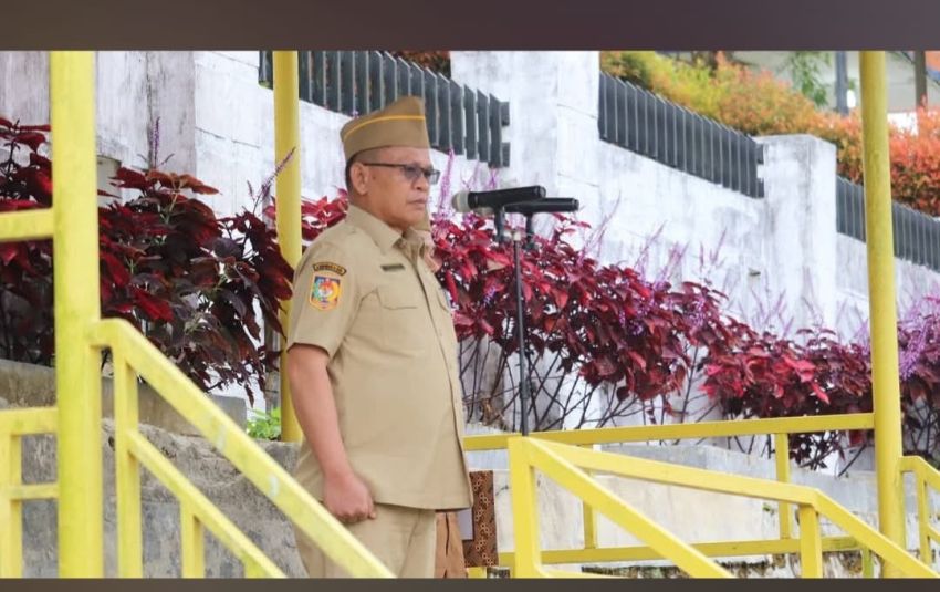 Sekda Pakpak Bharat Pimpin Upacara Gabungan Awal Bulan September