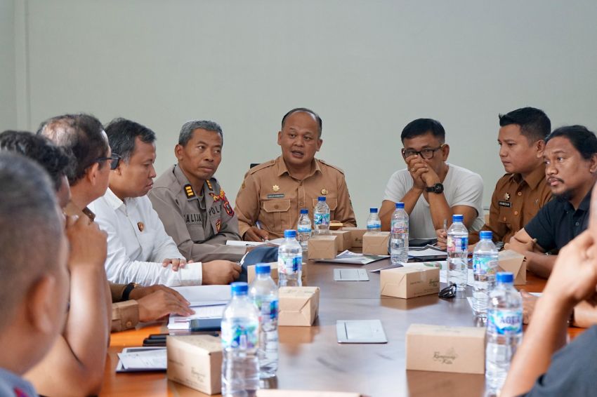 Persiapan pelaksanaan Wali Kota Cup Siantar Road Race 2026 yang digelar di TerminaI Tanjung Pinggir