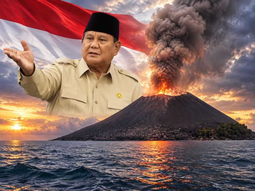 PRABOWO DAN ERUPSI GUNUNG KRAKATAU, ISYARAT ALAM, MOMENTUM KEBANGKITAN BARU INDONESIA
