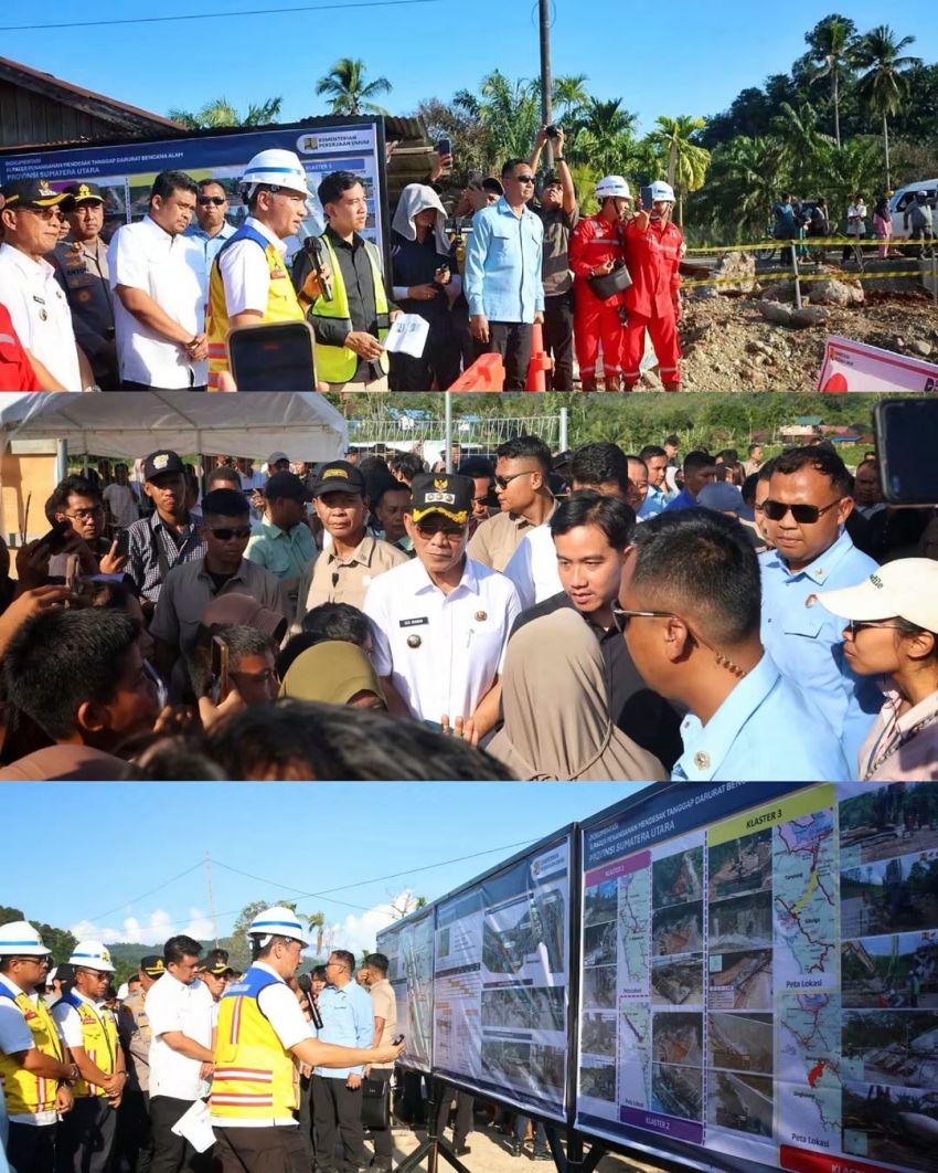 Blusukan! Wapres Gibran Cek Pemulihan Pascabanjir Bandang di Batangtoru, Warga Titip Harapan Kampung Kembali Pulih