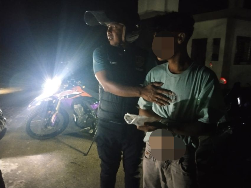 Patroli Tengah Malam Polres Padang Lawas Bikin Geger, Remaja Kedapatan Hirup Lem