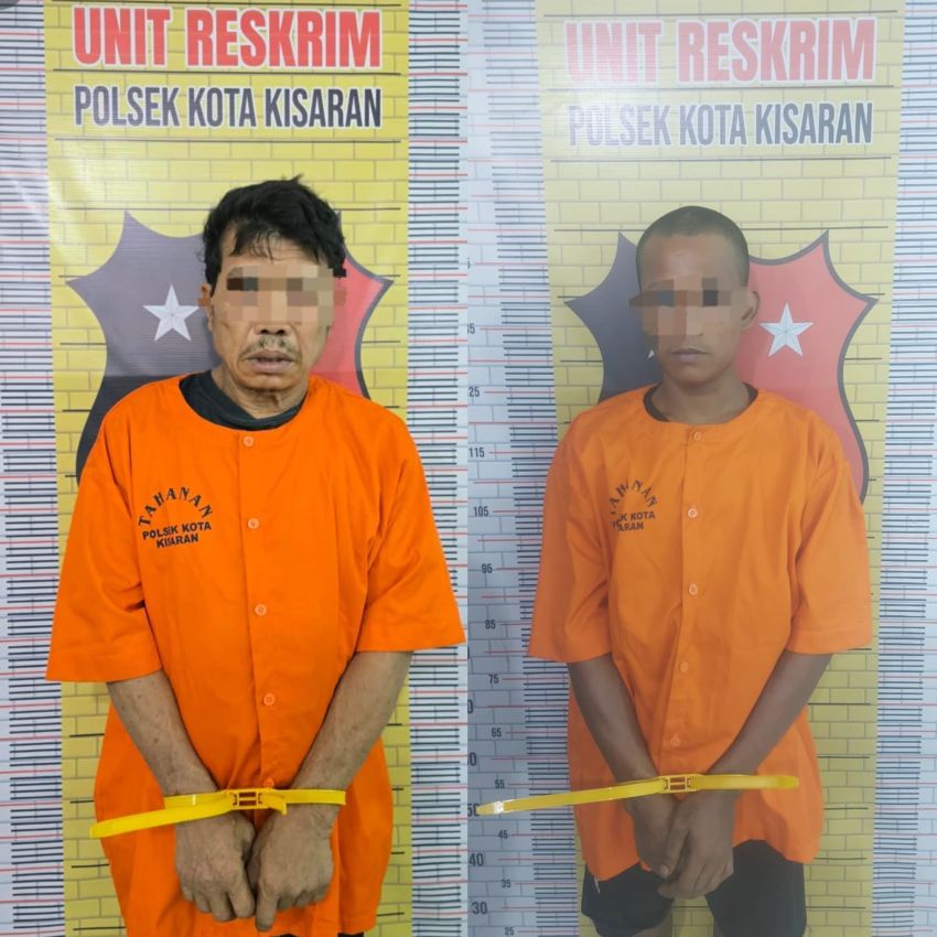 Curas Peralatan Dapur Rumah Makan, Dua Pria Diciduk Polsek Kisaran Timur