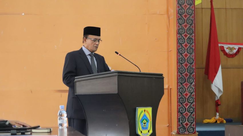 Sidang Paripurna DPRD Atas Nota Jawaban Bupati Di Pimpin Langsung Oleh Ketua DPRD Pakpak Bharat