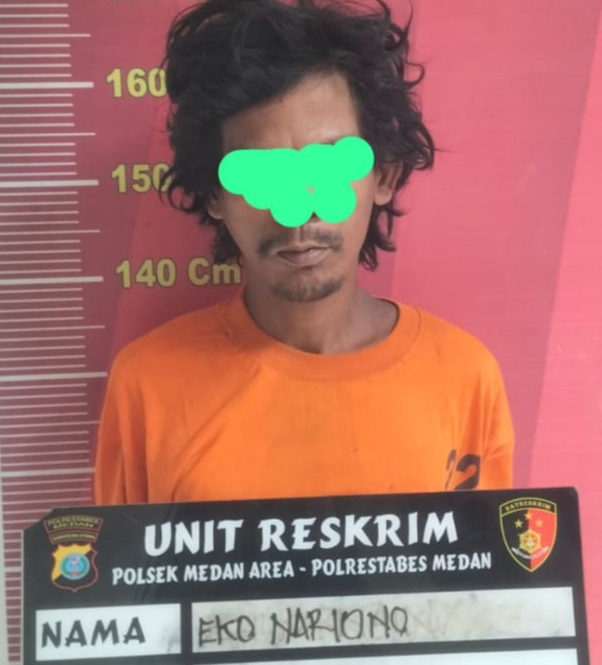 Maling Meteran Air Menyaru Pemulung Diamankan Polsek Medan Area