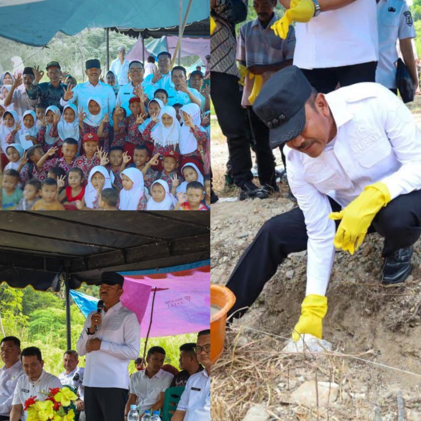 Peletakan Batu Pertama PAUD Bina Insani, Bupato Madina Saipullah: Idealnya Ada di Setiap Desa
