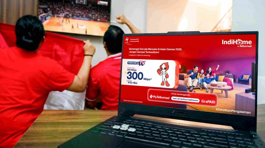 Semangat Indonesia Hadir di Rumah, Asian Games 2026 Tayang di MAXStream TV IndiHome Tanpa Biaya Tambahan