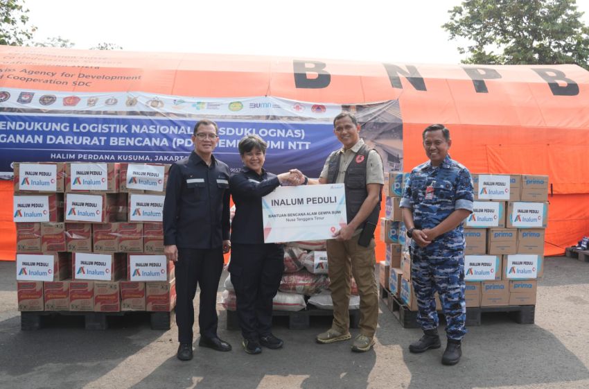 Inalum Salurkan Bantuan Rp252 Juta ke Korban Gempa NTT, Terjunkan 9 Relawan
