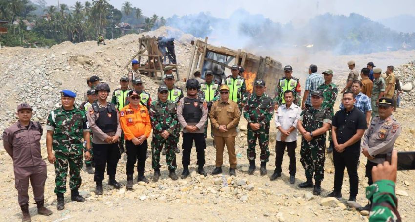 Satgas PETI Bergerak! 3 Mesin Dompeng Diamankan dari DAS Batang Gadis