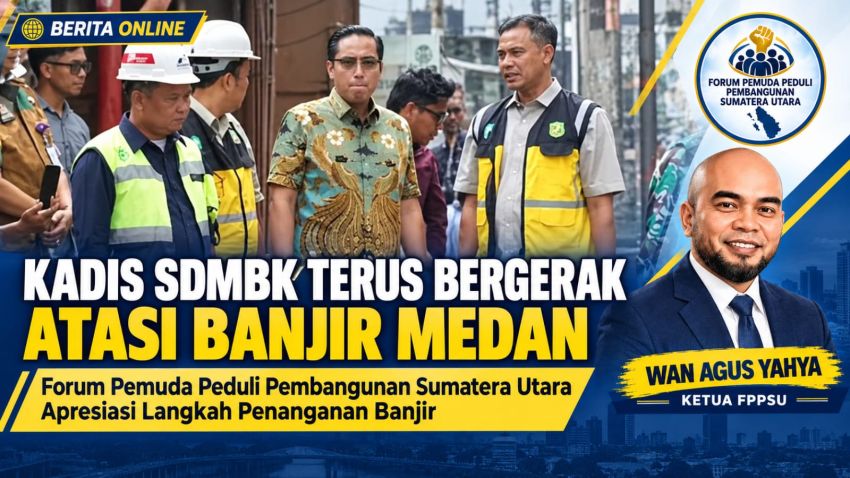 Bukan Sekadar Janji, Kadis SDABMBK Khairul Azmi Bergerak Benahi Drainase Medan, FPPSU Siap Kolaborasi