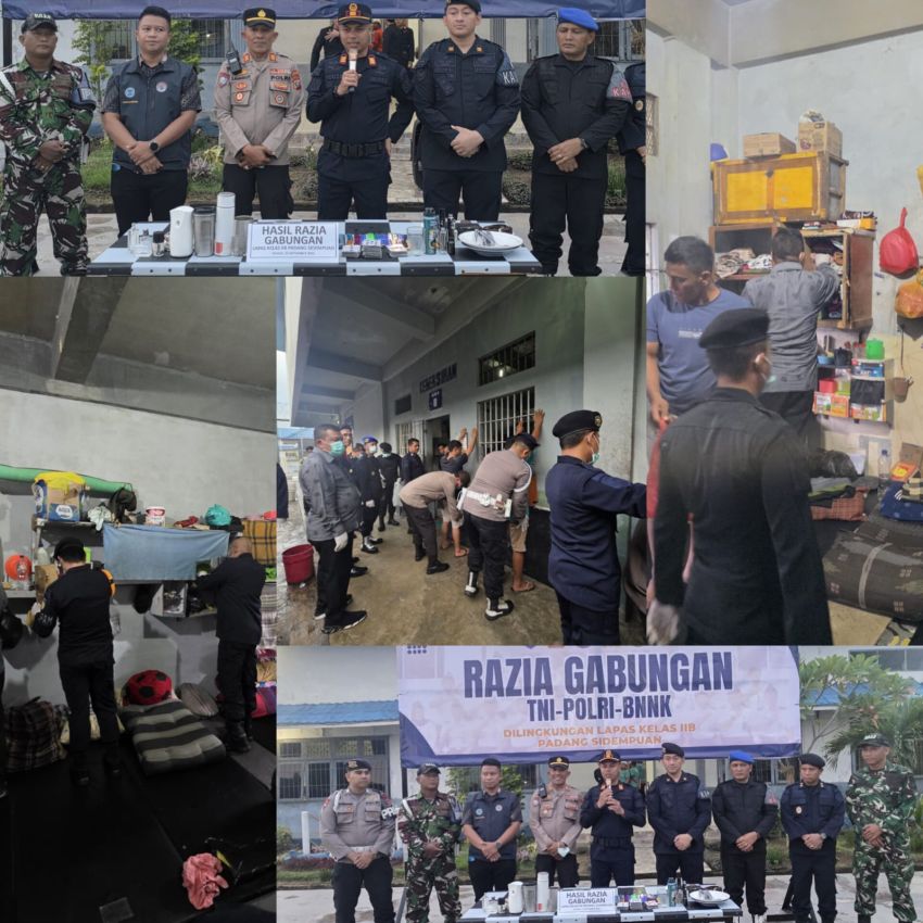 60 Personel Gerebek Kamar Hunian Lapas Padangsidimpuan, Narkoba dan HP Tak Ditemukan