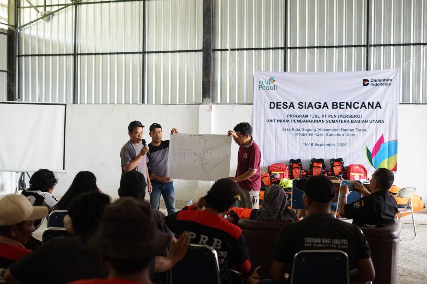 Bekali Warga Pelatihan Tanggap Darurat dan Evakuasi Diri saat Bencana, PLN UIP SBU Gelar Pelatihan Desa Siaga Bencana