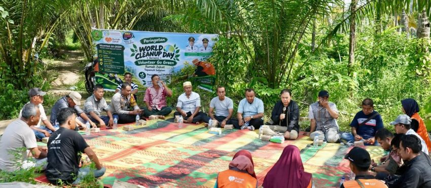 World Cleanup Day di Huta Godang, Wabup Tapsel Jafar Ingatkan Ancaman Erosi dan Perubahan Iklim
