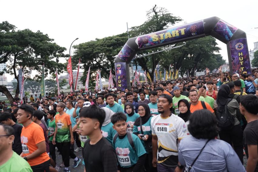 Rico Waas Bersama Pangdam I/BB dan Wagubsu Lepas 20.000 Peserta Fun Run 5K