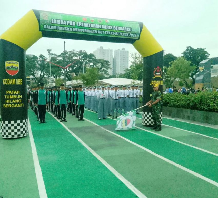 HUT ke-81 TNI, Kodam I/BB Gelar Lomba PBB Pelajar dan Mahasiswa