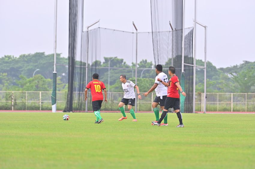 Pertandingan Persahabatan Sepak Bola, PJU Polresta Deli Serdang VS Pemkab Serdang Bedagai