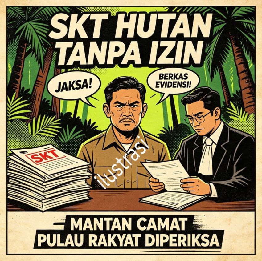 Terbitkan SKT di Kawasan Hutan Tanpa Izin Resmi, Mantan Camat Pulau Rakyat Diperiksa Jaksa