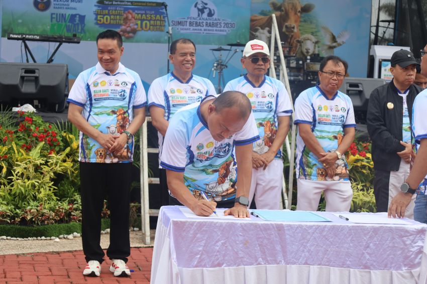 Dukung Sumut Bebas Rabies 2030, Wali Kota Tanjungbalai: Siap Berkolaborasi