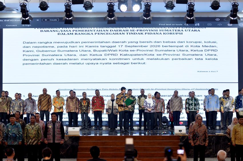 Teken Komitmen Bersama KPK,  Bobby Nasution Dorong Pencegahan Korupsi Dilakukan Komprehensif