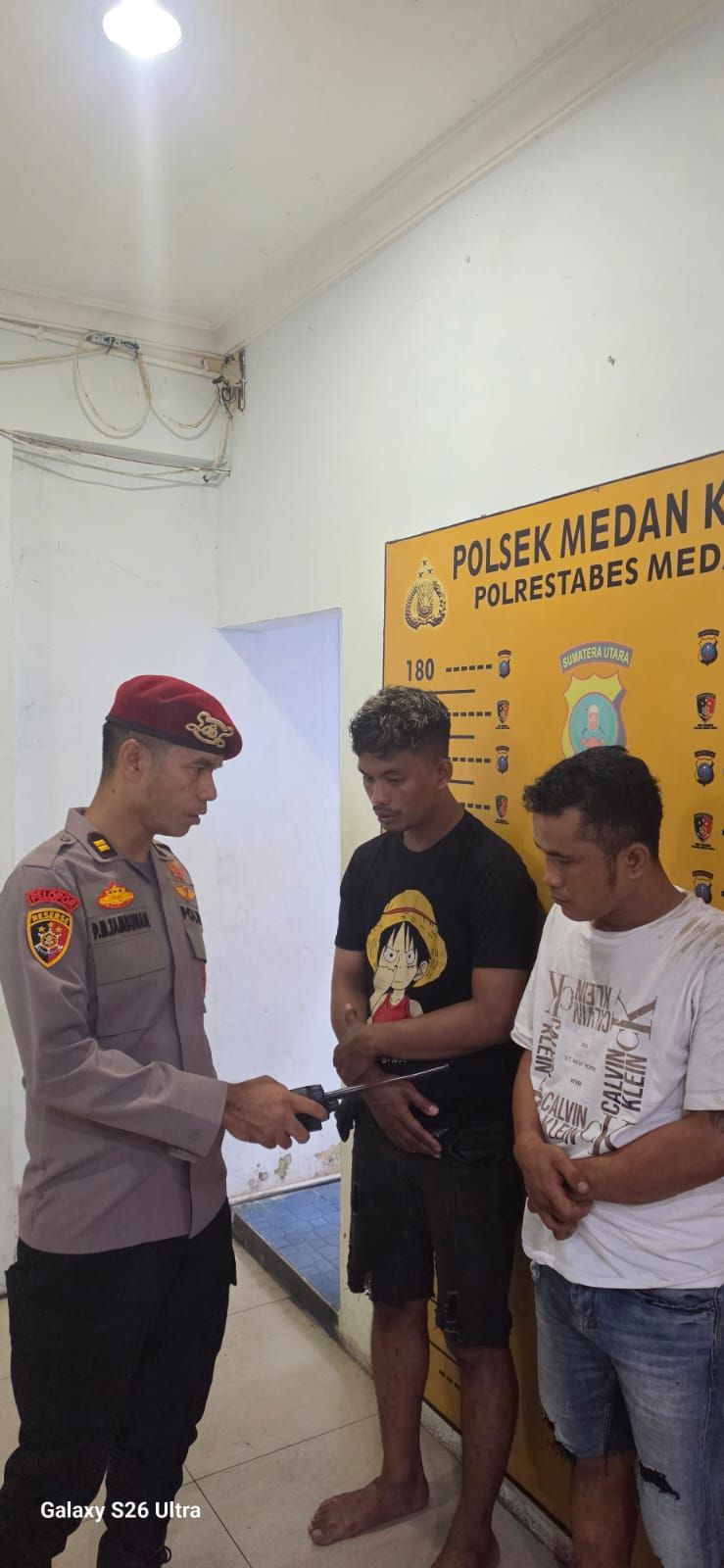 Duo Residivis Curanmor Gol di Polsek Medan Kota