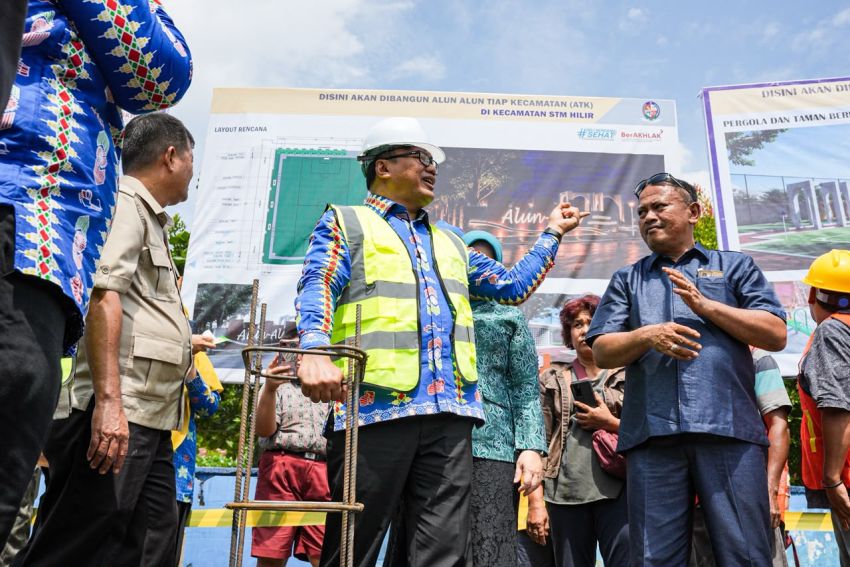 Alun-Alun STM Hilir Mulai Dibangun, Disiapkan Jadi Pusat Aktivitas Warga