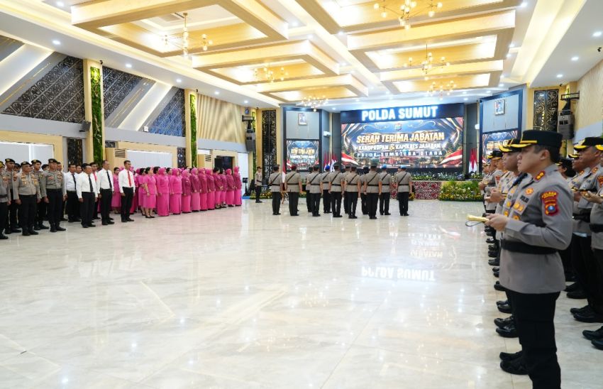 Kapolda Sumut Lantik Sejumlah Pejabat Baru, Tekankan Profesionalisme dan Responsivitas