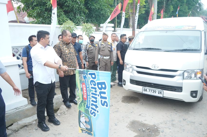 Resmi Diluncurkan, 6 Unit Bus Perintis Hadir Memudahkan Akses Pendidikan Pelajar Asahan