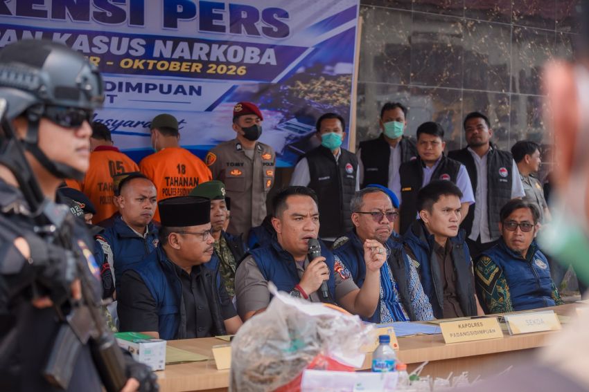 Narkoba Diberangus! Polres Padangsidimpuan Sita 32 Kg Ganja dan Hampir 500 Gram Sabu