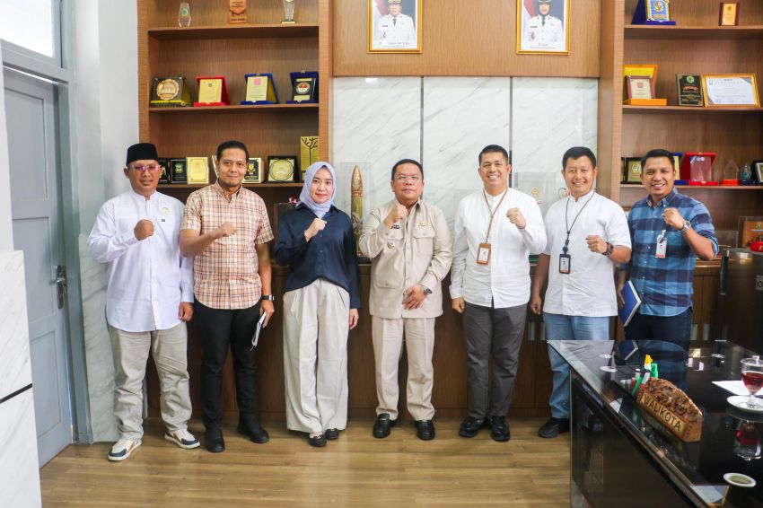 Wali Kota menyambut audiensi dan silaturahmi Kepala Cabang Bank Sumut