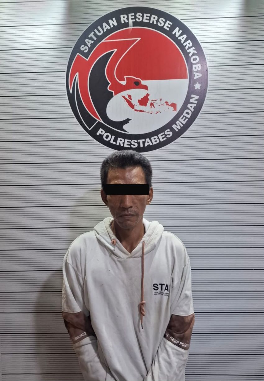 Pengedar Narkoba di Desa Puji Mulyo, Kecamatan Sunggal Dibekuk, 8 Paket Sabu Dikemas Dalam Kotak Rokok Disita