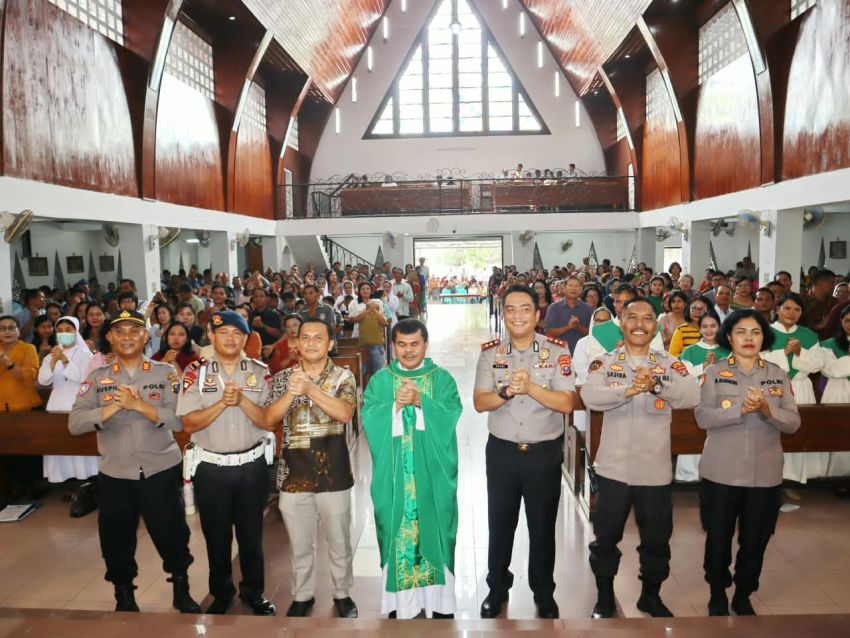 Kapolres Padangsidimpuan AKBP Noval N.G. Desky Serap Aspirasi Umat Gereja, Knalpot Bising dan Narkoba Jadi Sorotan