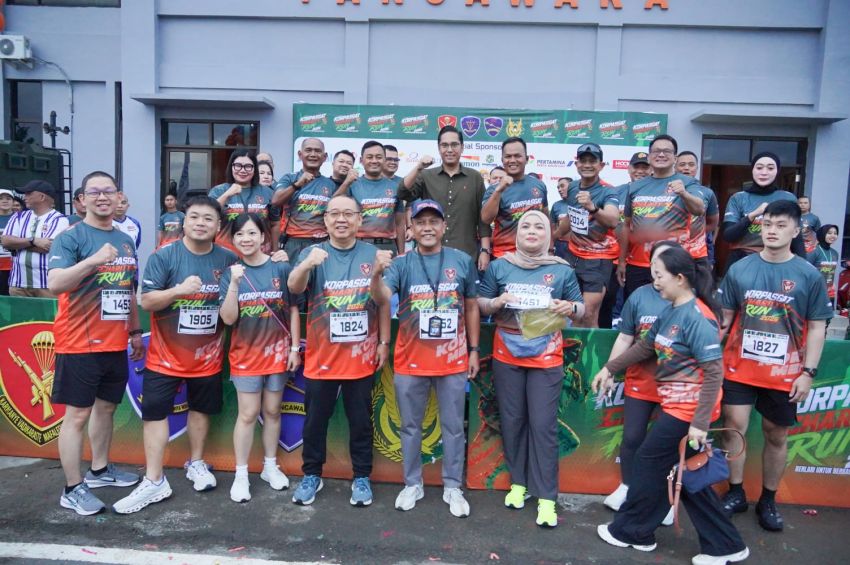Rico Waas Lepas Ribuan Peserta Korpasgat Charity Run 2026, Olahraga Jadi Gerakan Kepedulian