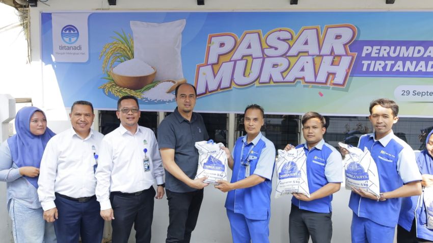 Gelar Pasar Murah dan Turnamen Antar-Cabang, Perumda Tirtanadi Tebar Kepedulian Sekaligus Kobarkan Semangat Olahraga