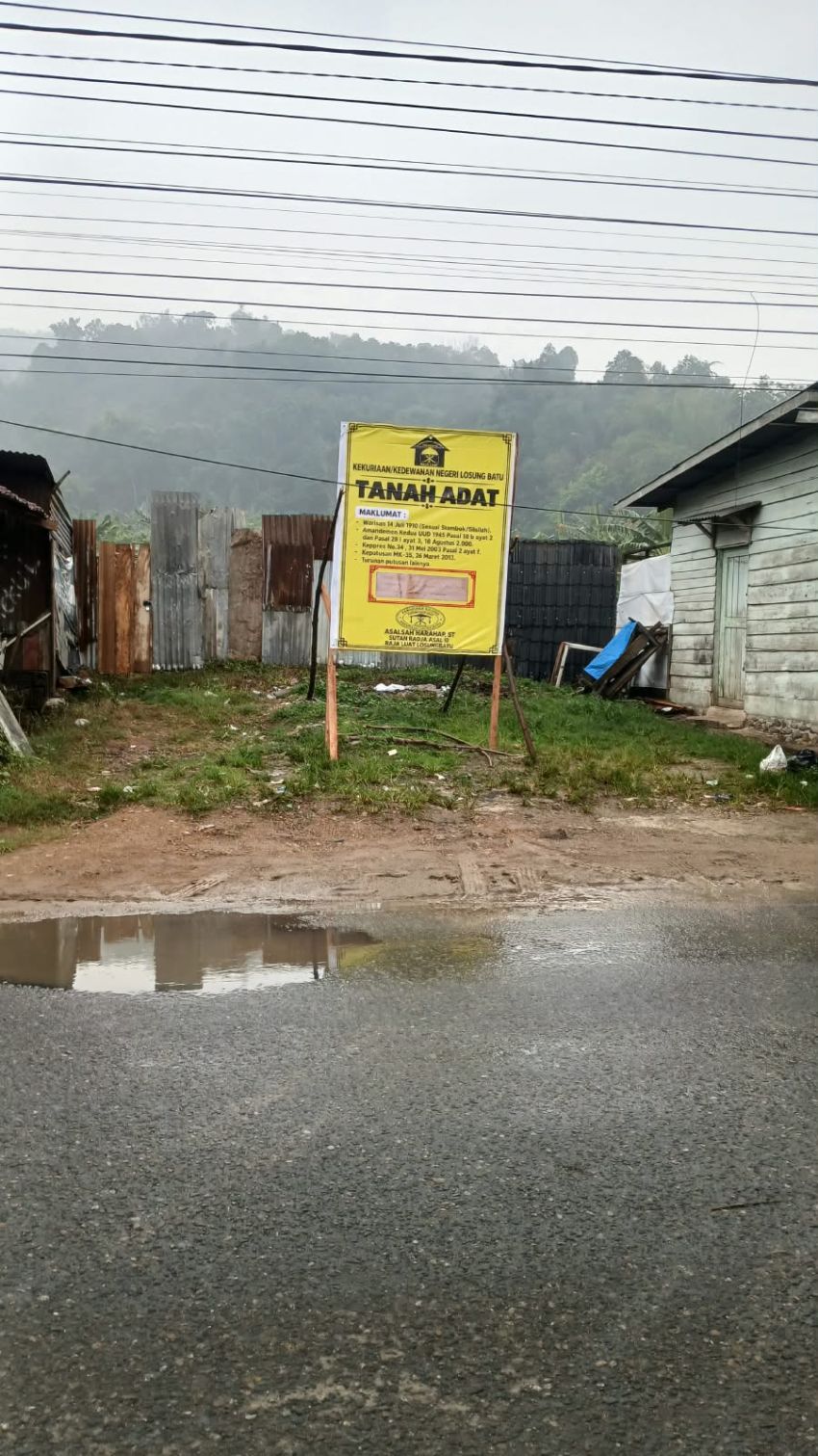 Lahan Sitataring Diklaim Tanah Adat dan Pemegang SHM, Riwayat Kepemilikan Disorot