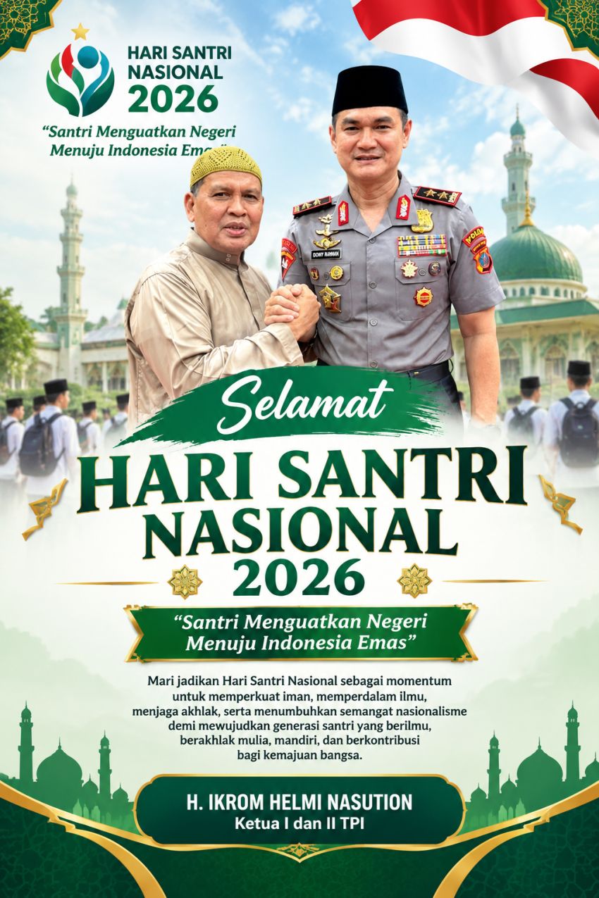 Peringati Hari Santri 2026, H. Ikrom Helmi Nasution Dorong Santri Jadi Generasi Berilmu dan Berakhlak Mulia