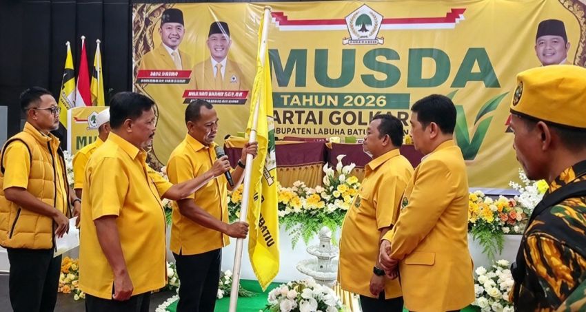 Romadon Nasution Terpilih Aklamasi Pimpin Golkar Labusel, Bidik Kemenangan Pileg 2029