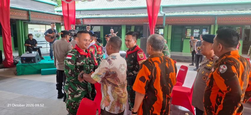 Momen Haru dan Bangga! Ketua MPC Pemuda Pancasila Padangsidimpuan Sambut Danyonif 123/RW dan 450 Prajurit Pulang dari Papua