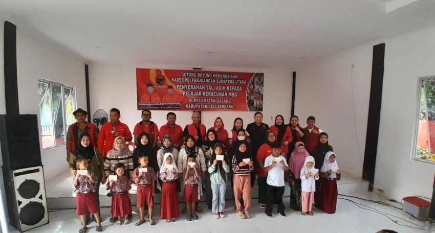 Dari Karo hingga Deli Serdang, PDI Perjuangan Sumut Lanjutkan Arahan Megawati Soekarnoputeri untuk Siswa Terdampak MBG