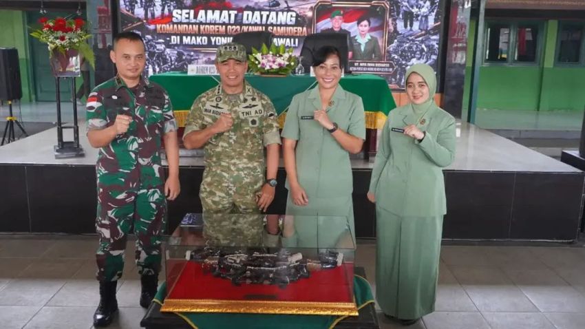 Danrem 023/KS Iwan Budiarso Sambangi Yonif 123/Rajawali, Prajurit Pulang dari Papua Dapat Pesan Penting