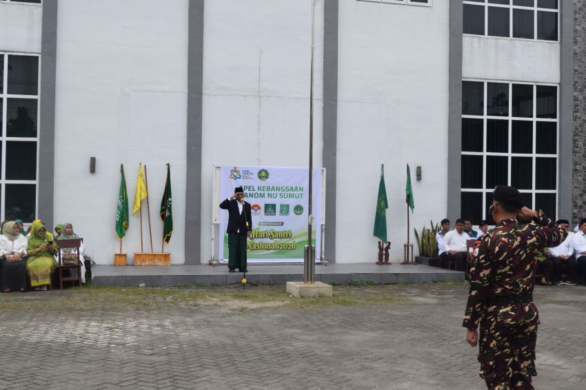 KH Marahalim Pimpin Upacara Hari Santri Nasional 2026 di UNUSU bersama Ratusan Kader NU