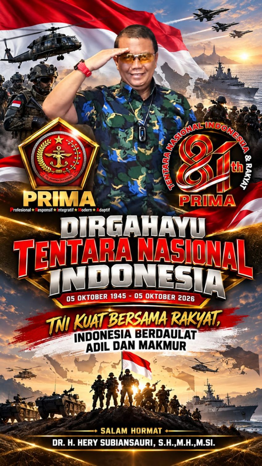 Hery Subiansauri: TNI Kuat Bersama Rakyat