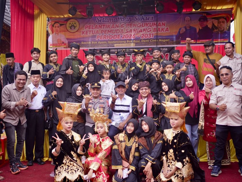 Bupati Solok Hadiri Perayaan Pelantikan Ketua Pemuda Saniang Baka Periode 2026&ndash;2031.