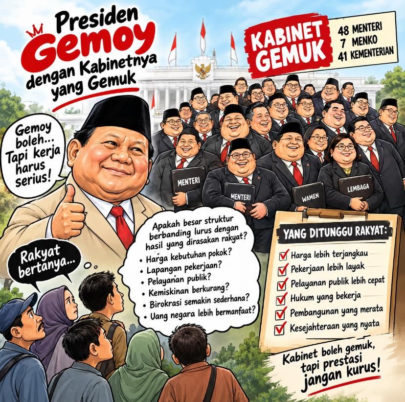 Kabinet yang Gemuk!!!