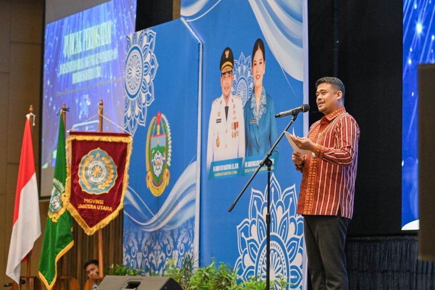 Puncak Peringatan HKG PKK 2026, Bobby Nasution Ajak Kader PKK Lindungi Anak dari Narkoba dan Perundungan